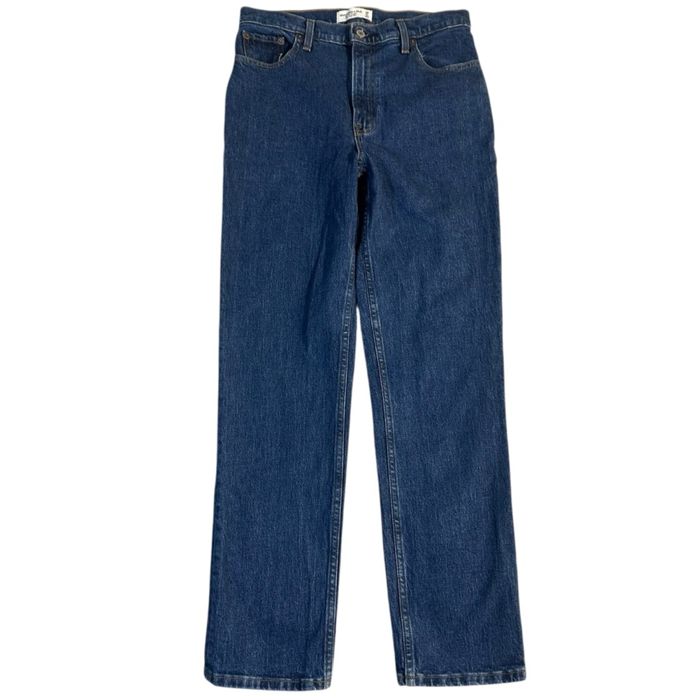 Abercrombie & Fitch 90s Straight Ultra High Rise Blue Jean Size 28/6R No Stretch